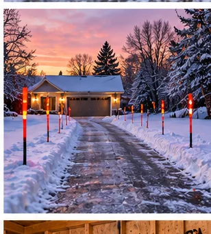 Best Driveway Snow Markers: Fiberglass Stakes, Reflectors and Where to Place Them winter snow equipment image