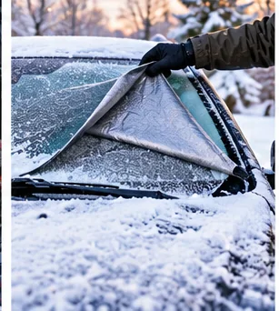 Windshield Snow Cover vs Ice Scraper: Prevent the Mess or Remove It Afterward? winter snow equipment image